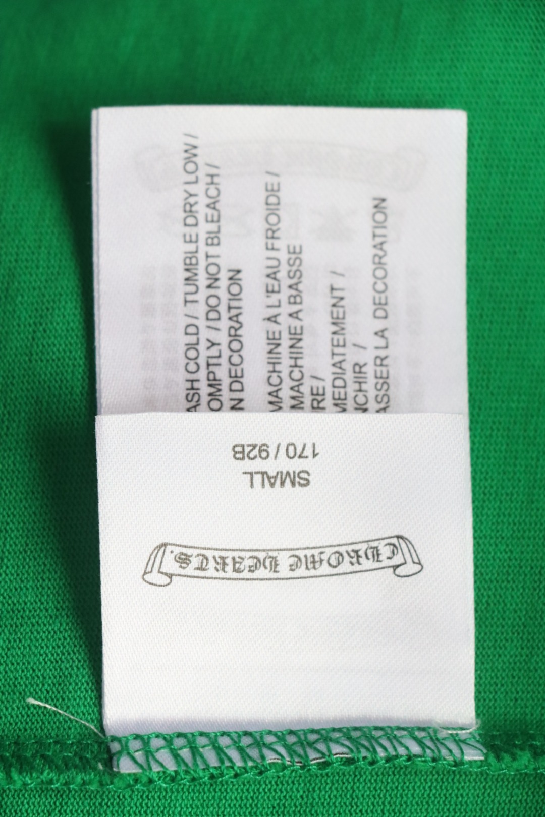 Chrome Hearts 25ss Graffiti Cross Patch Embroidery Washed T-shirt Green