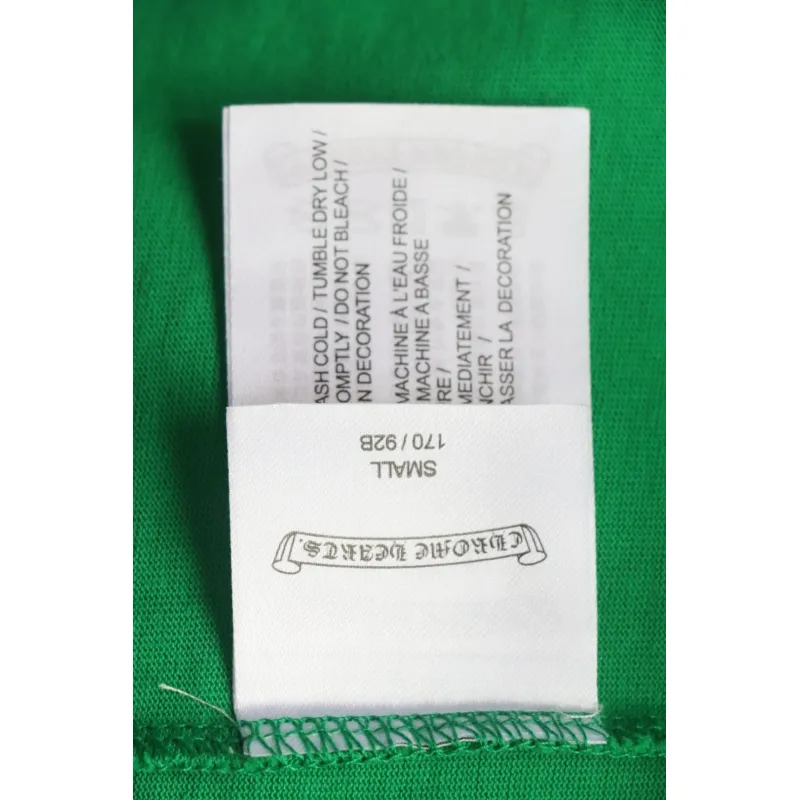 Chrome Hearts 25ss Graffiti Cross Patch Embroidery Washed T-shirt Green