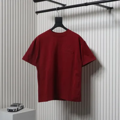 Chrome Hearts 25ss Heavy Duty Back Overlap Cross Patch Embroidered T-shirt Red 01