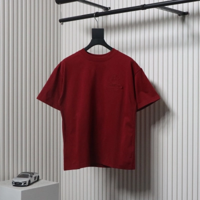 Chrome Hearts 25ss Heavy Duty Back Overlap Cross Patch Embroidered T-shirt Red 01