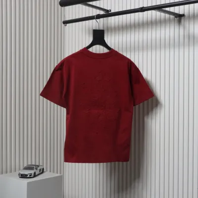 Chrome Hearts 25ss Heavy Duty Back Overlap Cross Patch Embroidered T-shirt Red 02