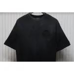 Chrome Hearts 25ss Horseshoe Patch Embroidery Burnout Washed Holes T-shirt Black