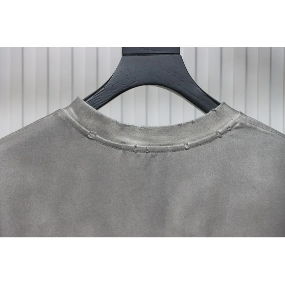 Chrome Hearts 25ss Horseshoe Patch Embroidery Burnout Washed Holes T-shirt White