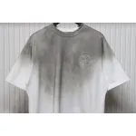 Chrome Hearts 25ss Horseshoe Patch Embroidery Burnout Washed Holes T-shirt White