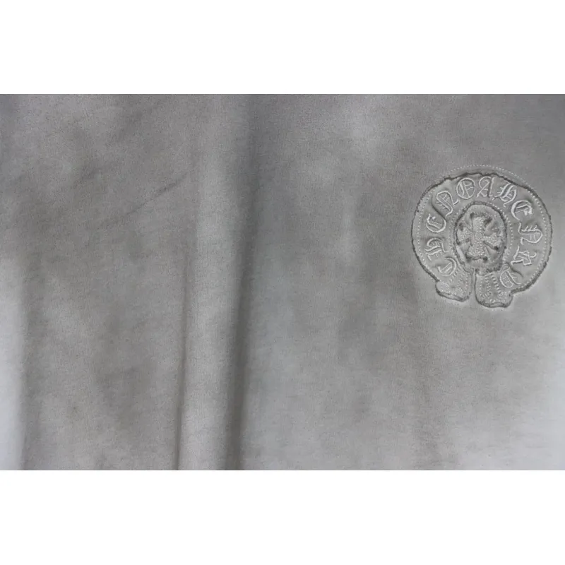 Chrome Hearts 25ss Horseshoe Patch Embroidery Burnout Washed Holes T-shirt White