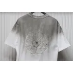 Chrome Hearts 25ss Horseshoe Patch Embroidery Burnout Washed Holes T-shirt White
