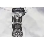 Chrome Hearts 25ss Horseshoe Patch Embroidery Burnout Washed Holes T-shirt White