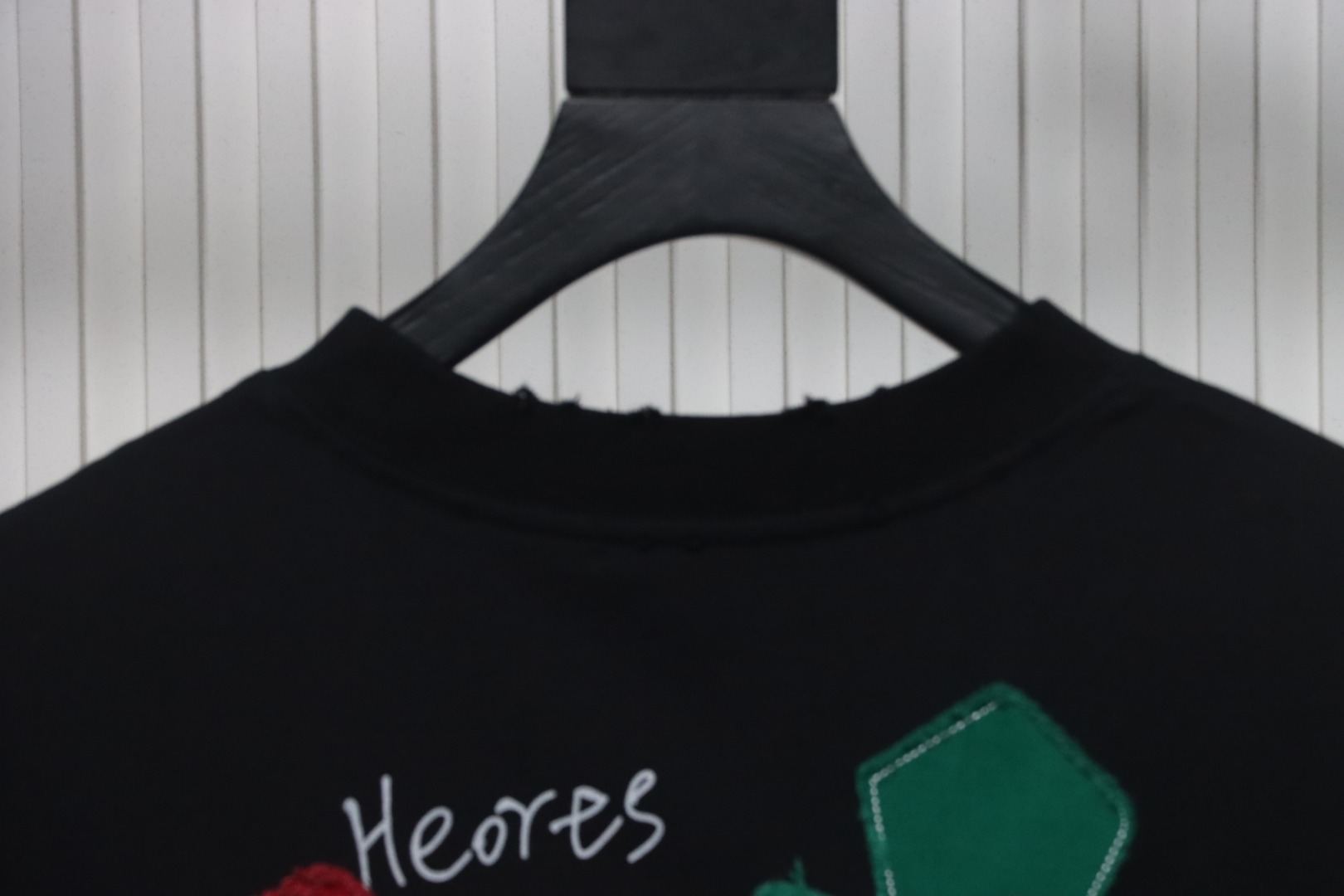 Chrome Hearts 25ss Valentine's Day Patch Embroidery Graffiti T-shirt Black