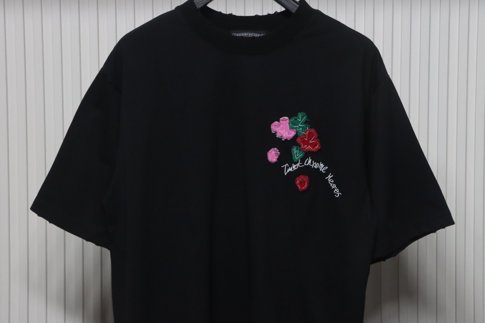 Chrome Hearts 25ss Valentine's Day Patch Embroidery Graffiti T-shirt Black