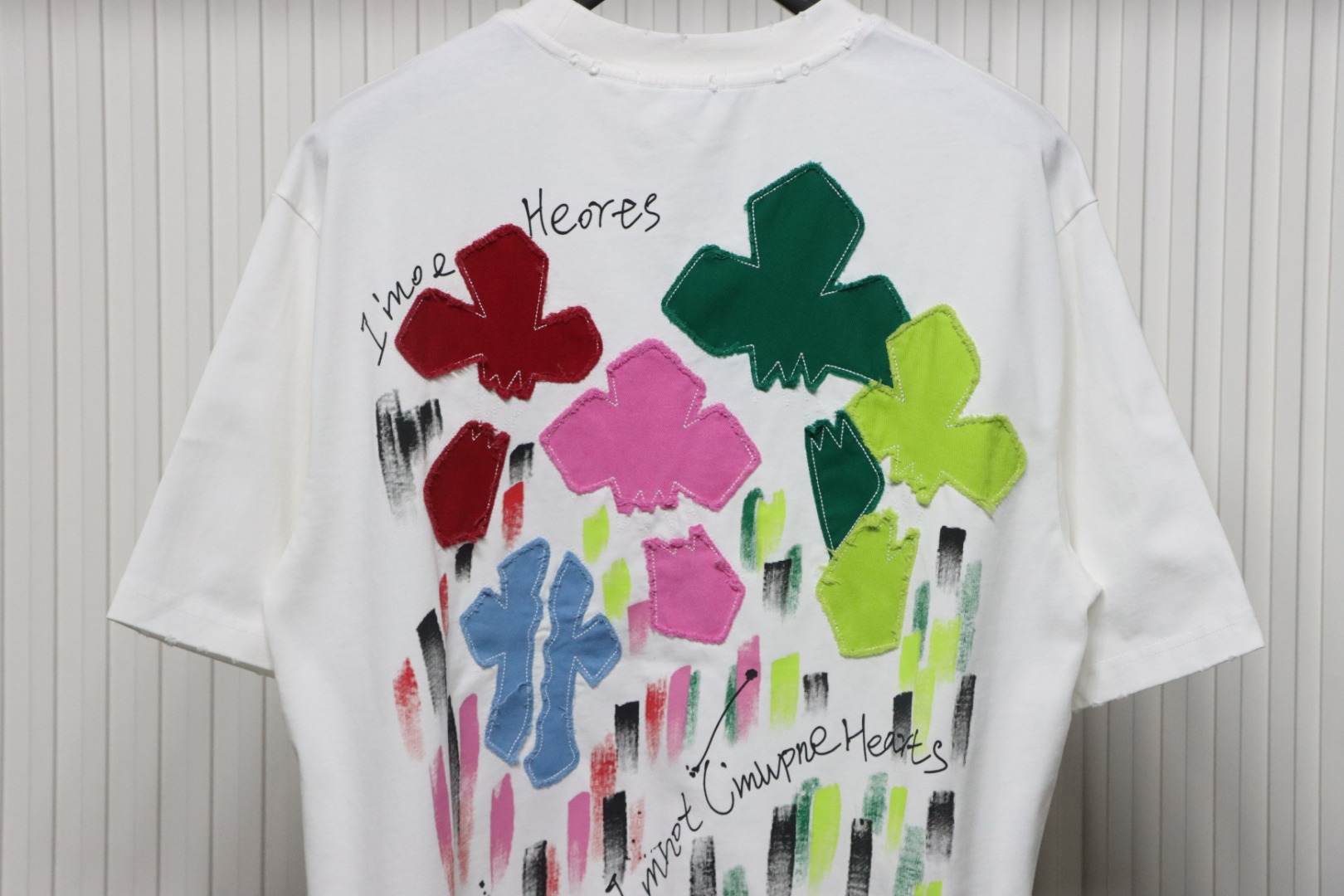Chrome Hearts 25ss Valentine's Day Patch Embroidery Graffiti T-shirt White