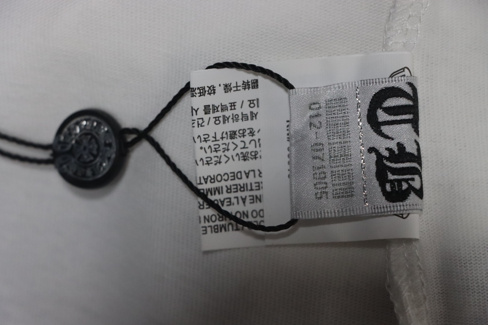 Chrome Hearts CH Colorful Leather Label Cross T-shirt White