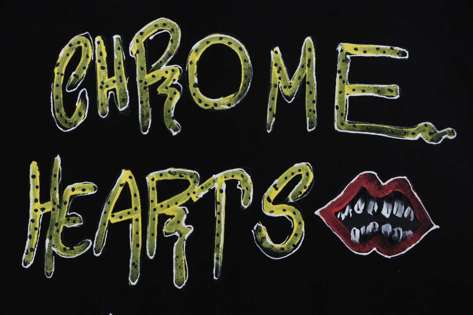 Chrome Hearts CH Graffiti Cartoon T-shirt Black