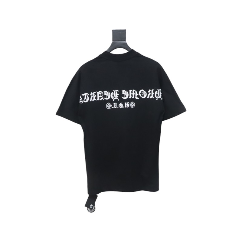 Chrome Hearts Colorful Horseshoe Sanskrit Letter Print T-shirt Black