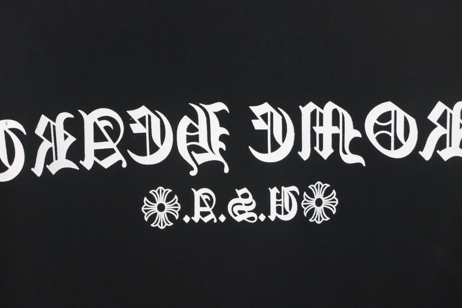 Chrome Hearts Colorful Horseshoe Sanskrit Letter Print T-shirt Black