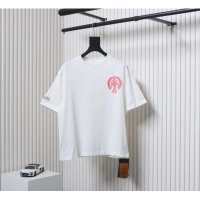 Chrome Hearts Digital Printed Round Neck T-Shirt White 02