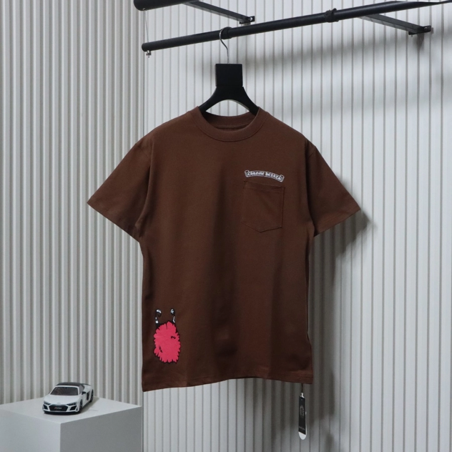 Chrome Hearts Football Graffiti T-shirt Brown