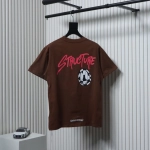 Chrome Hearts Football Graffiti T-shirt Brown1