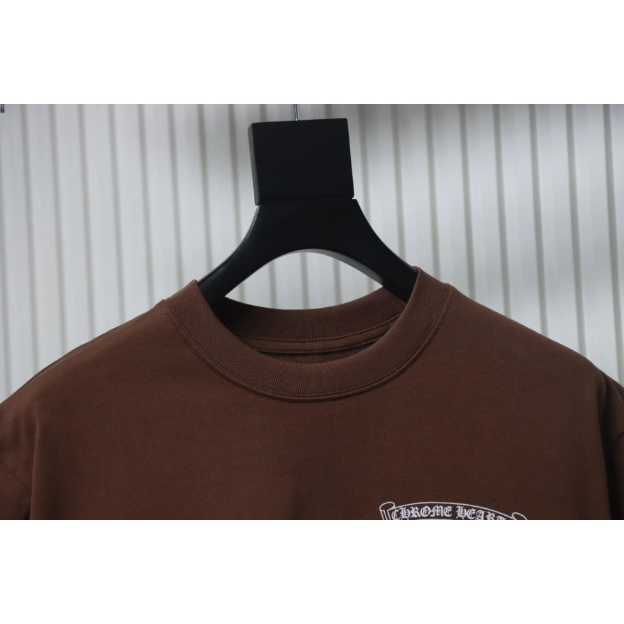 Chrome Hearts Football Graffiti T-shirt Brown