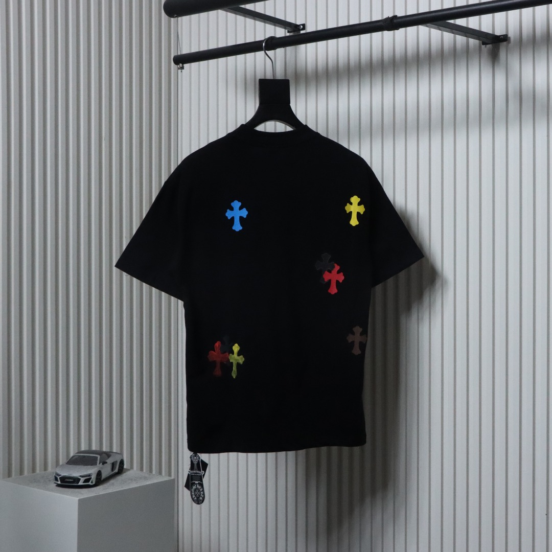 Chrome Hearts Painted Cross T-shirt Black
