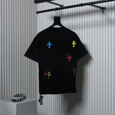 Chrome Hearts Painted Cross T-shirt Black 01