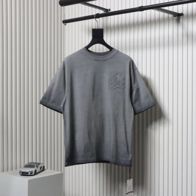 Chrome Hearts Patch Embroidered T-shirt Grey 01