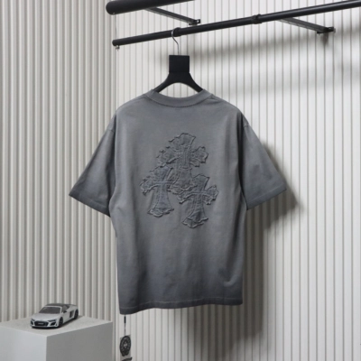 Chrome Hearts Patch Embroidered T-shirt Grey 02