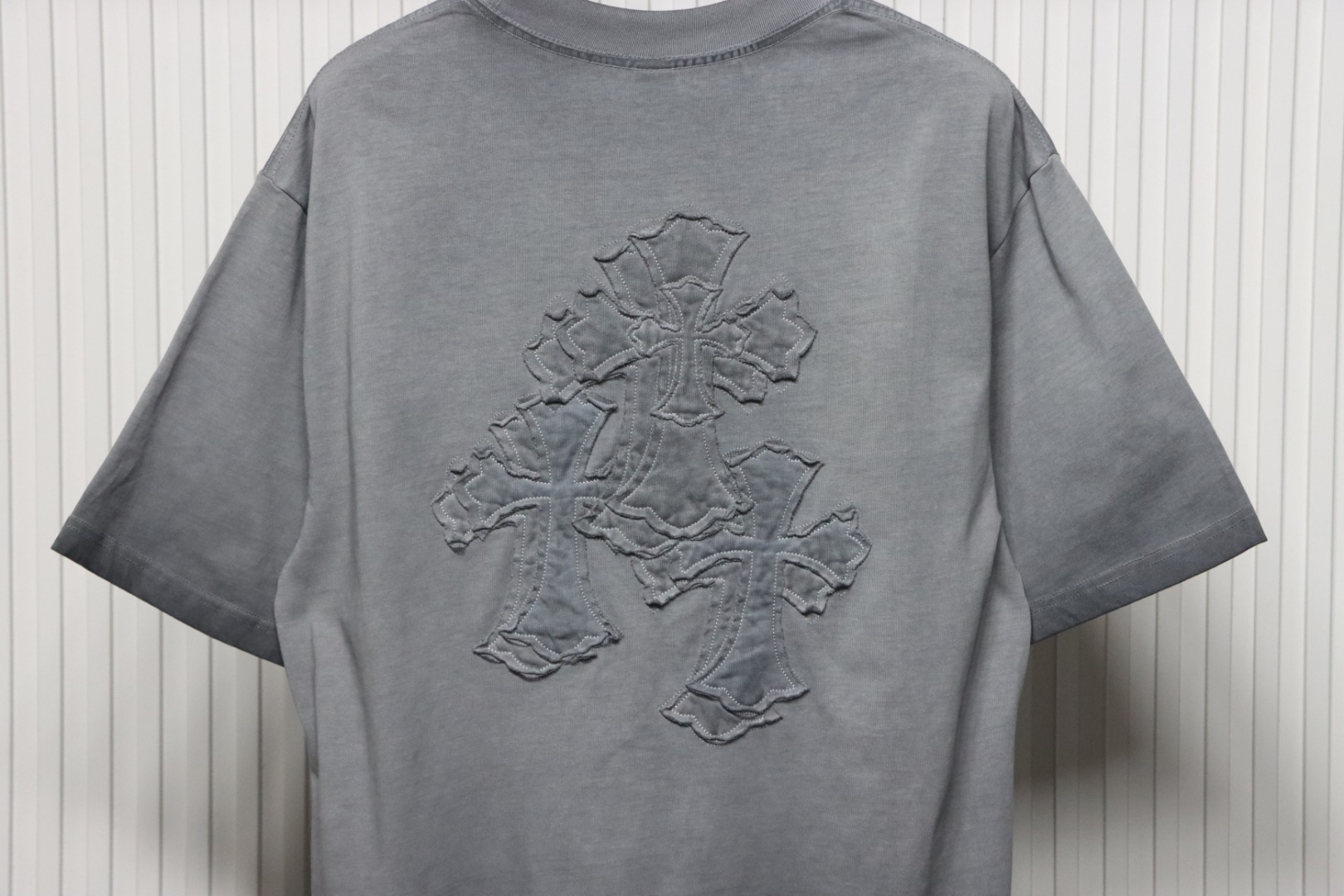 Chrome Hearts Patch Embroidered T-shirt Grey