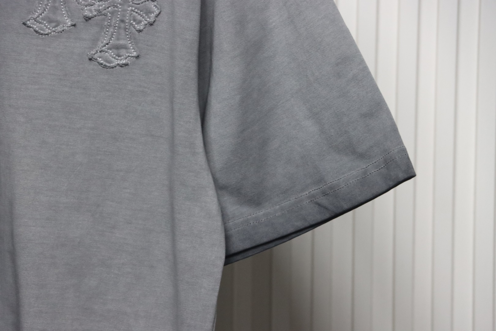 Chrome Hearts Patch Embroidered T-shirt Grey