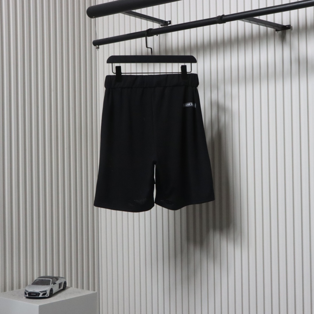 Chrome Hearts Popular Sanskrit Print Mesh Double-Layer Ice Hockey Shorts Black