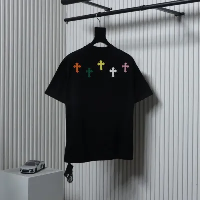 Chrome Hearts Small Logo Embroidered T-shirt Black 02