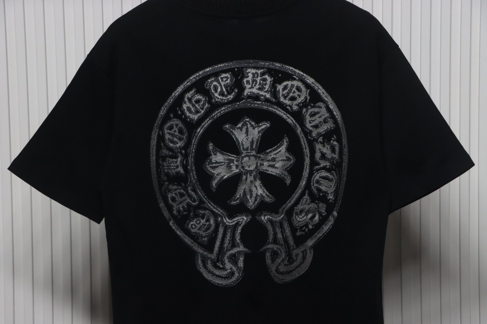 Chrome Hearts Silver Horseshoe T-shirt Black
