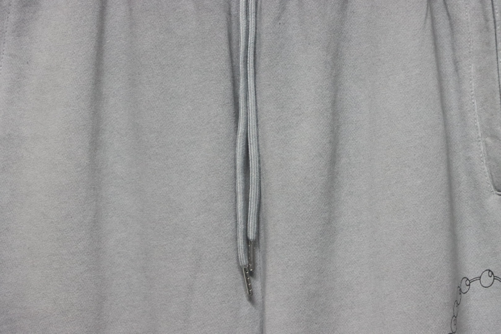 Chrome Hearts Cotton Distressed Print Embroidered Hardware Shorts Grey