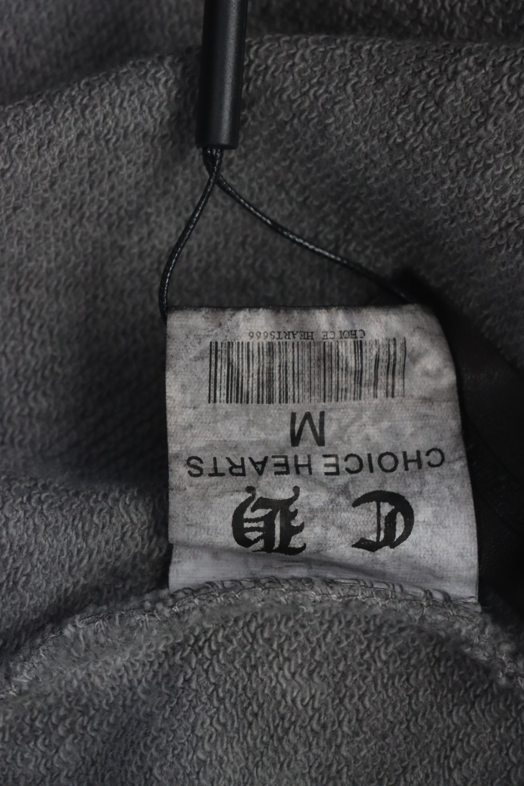 Chrome Hearts Cotton Distressed Print Embroidered Hardware Shorts Grey