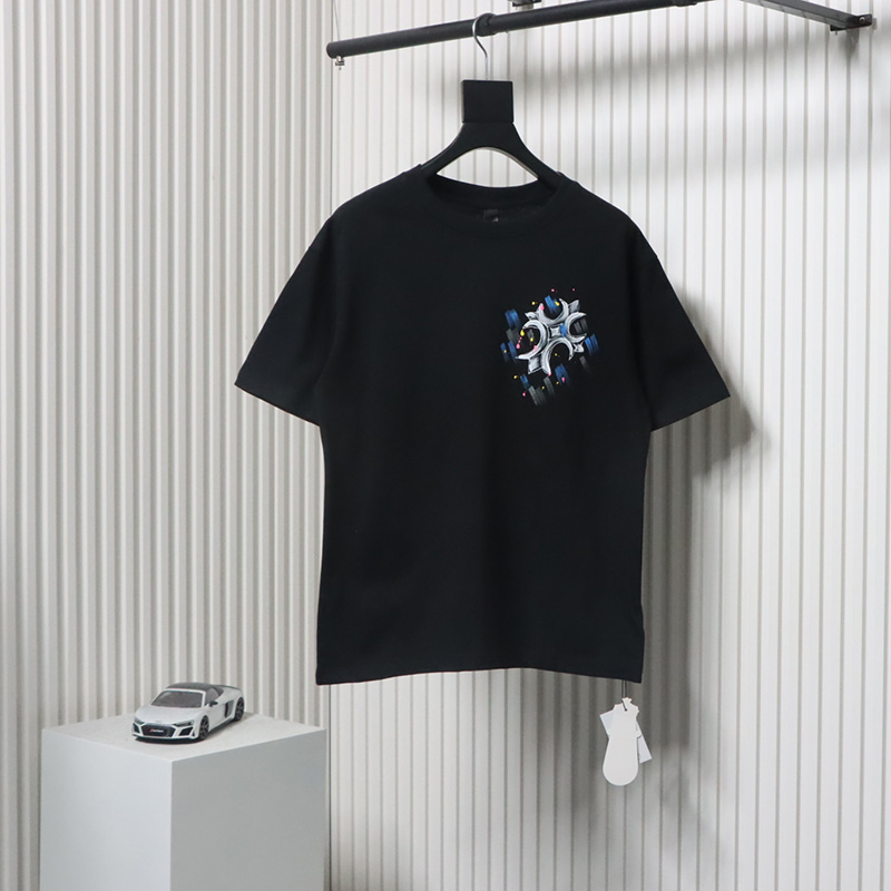 Chrome Heart Painted Cross T-shirt Black