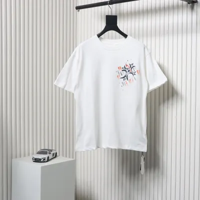 Chrome Heart Painted Cross T-shirt White 01