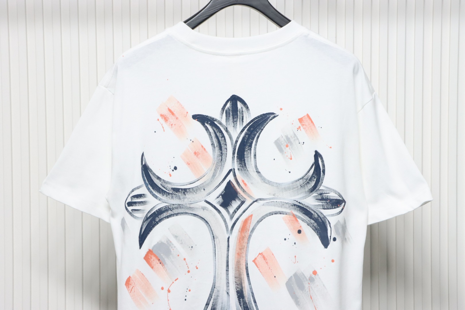 Chrome Heart Painted Cross T-shirt White