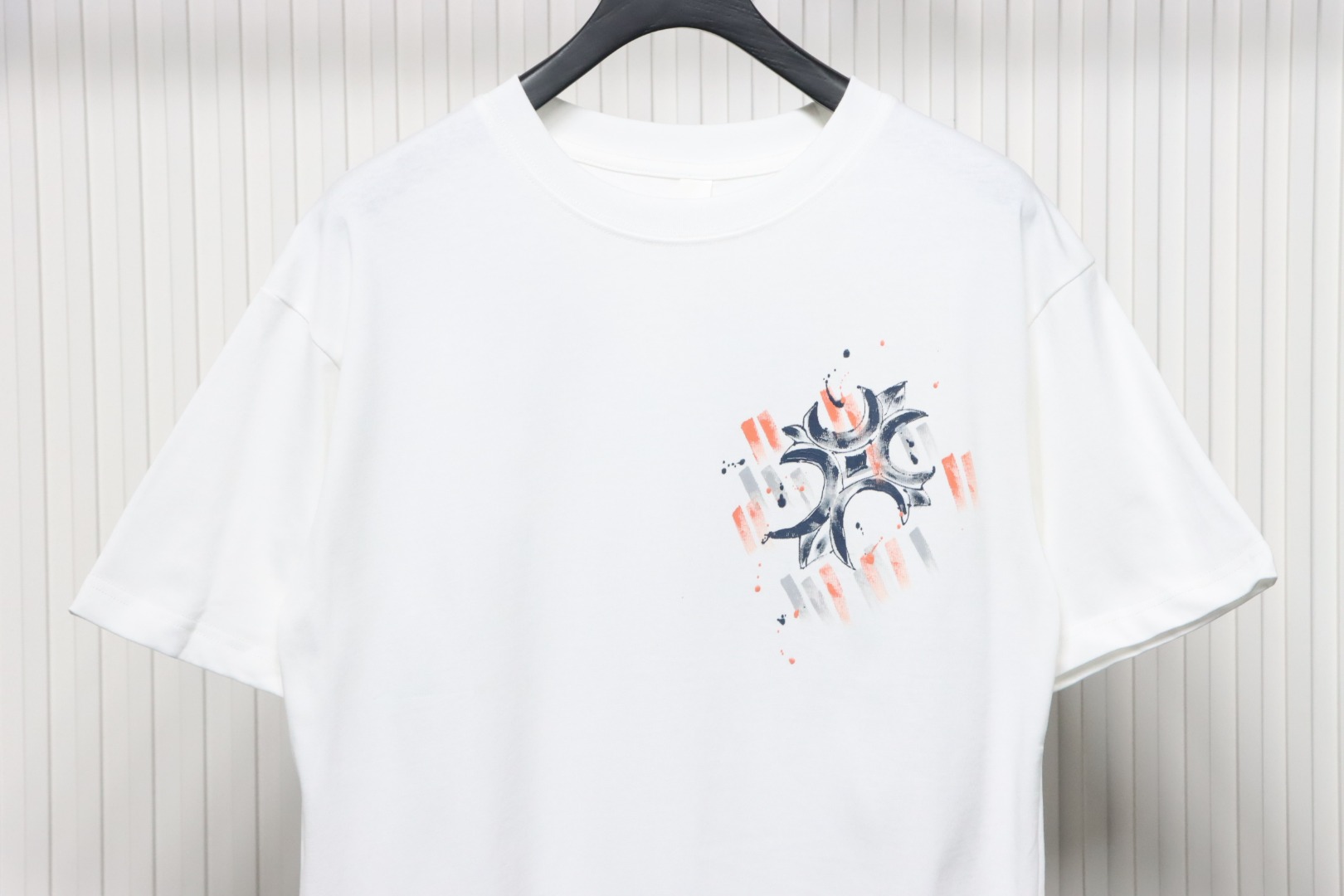Chrome Heart Painted Cross T-shirt White