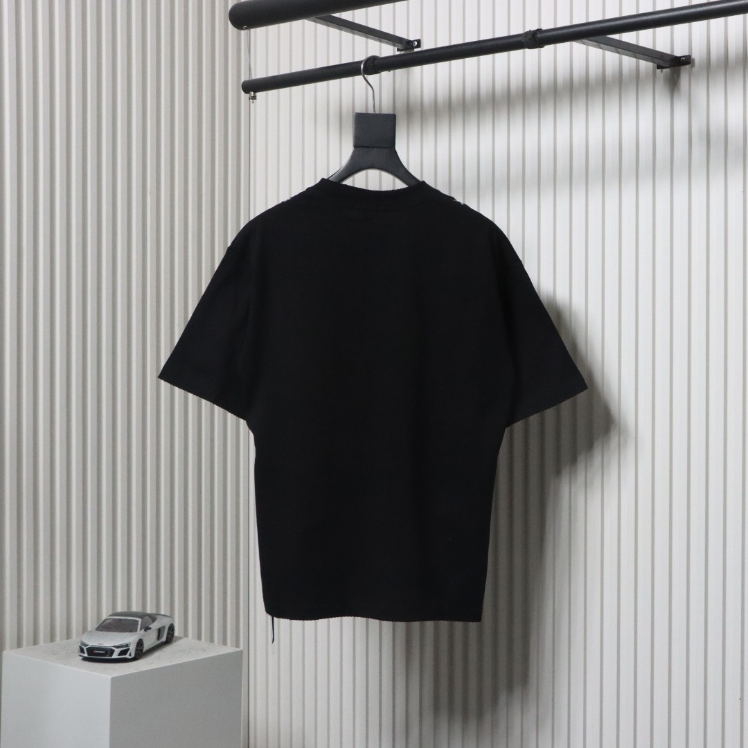 Chrome Hearts 25ss Casual Hand-painted Graffiti T-shirt Black