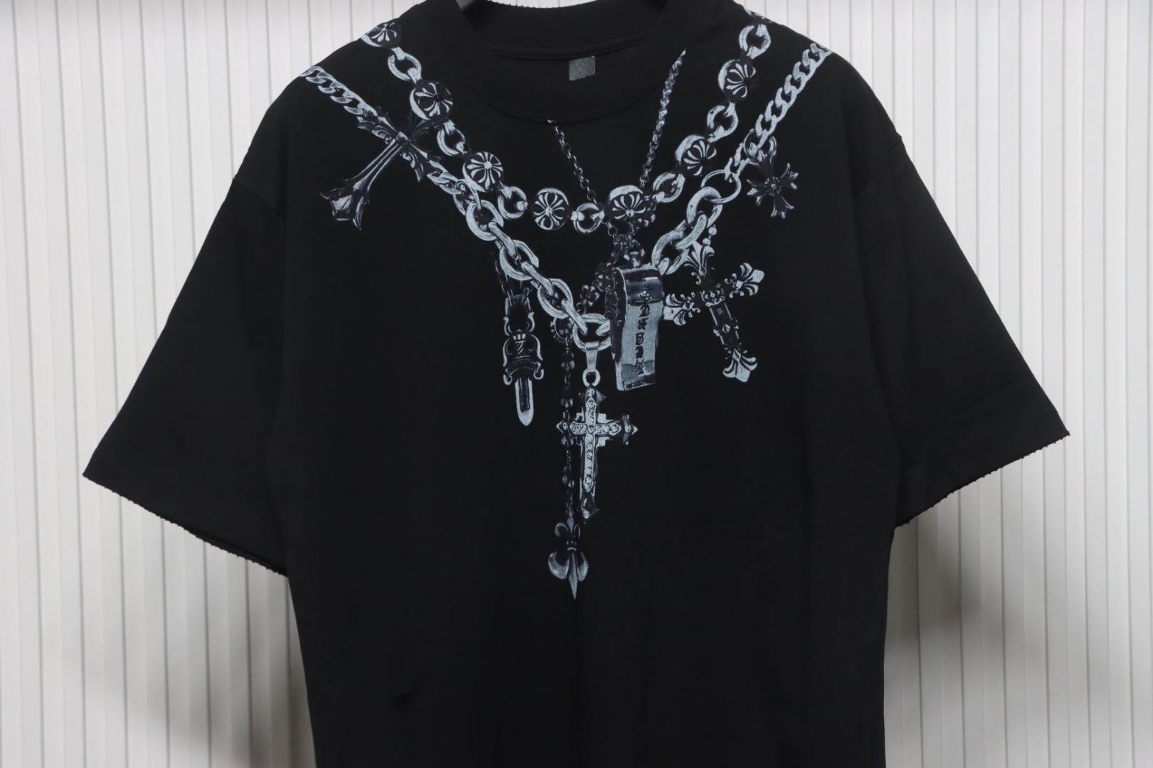 Chrome Hearts 25ss Casual Hand-painted Graffiti T-shirt Black