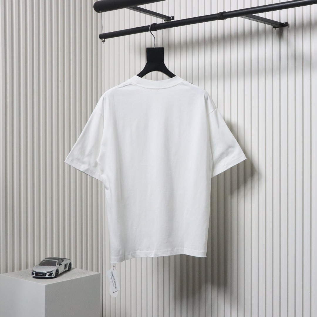Chrome Hearts 25ss Casual Hand-painted Graffiti T-shirt White