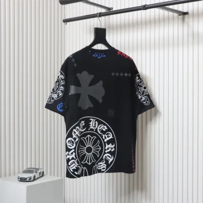 Chrome Hearts 25ss Colorful Lettering Logo Print T-shirt Black 02