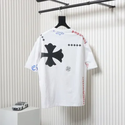 Chrome Hearts 25ss Colorful Lettering Logo Print T-shirt White 02