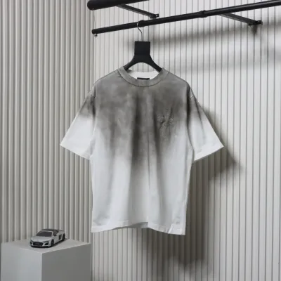 Chrome Hearts 25ss Cross Patch Embroidery Washed Holes T-shirt White 01