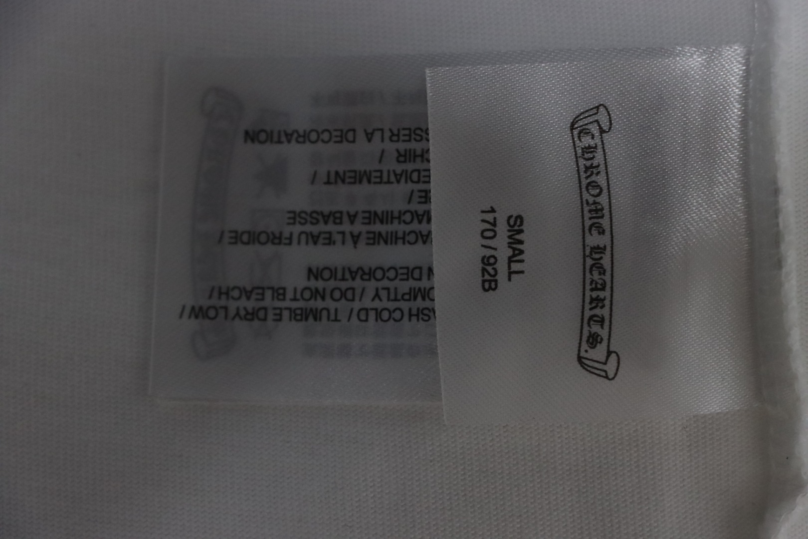 Chrome Hearts 25ss Cross Patch Embroidery Washed Holes T-shirt White