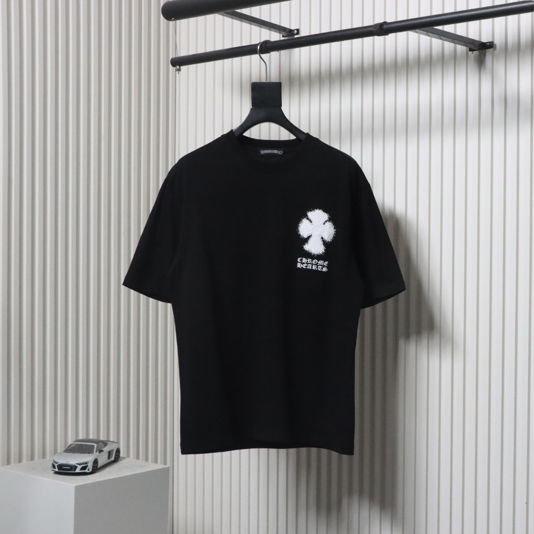 Chrome Hearts 25ss Inkjet Cross Print T-shirt Black