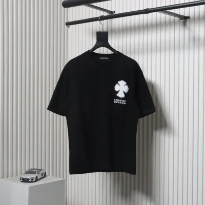 Chrome Hearts 25ss Inkjet Cross Print T-shirt Black 01