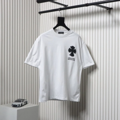 Chrome Hearts 25ss Inkjet Cross Print T-shirt White 01