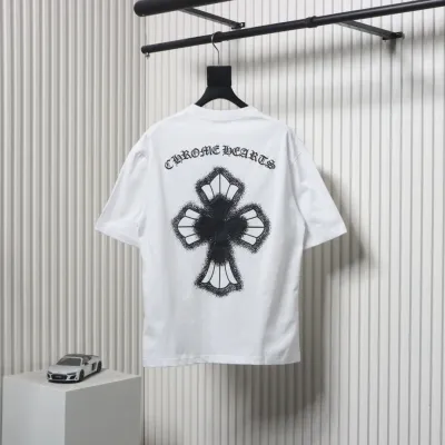 Chrome Hearts 25ss Inkjet Cross Print T-shirt White 02