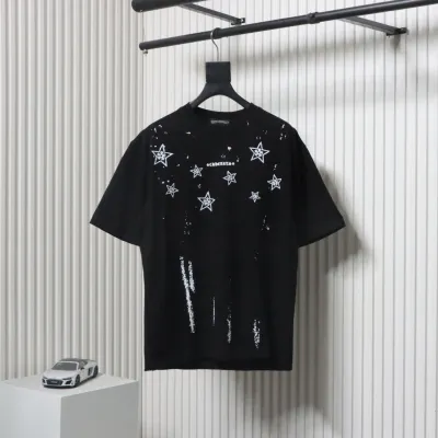 Chrome Hearts 25ss Mottled Sanskrit Star Print T-shirt Black 01