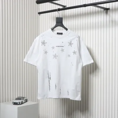 Chrome Hearts 25ss Mottled Sanskrit Star Print T-shirt White 01